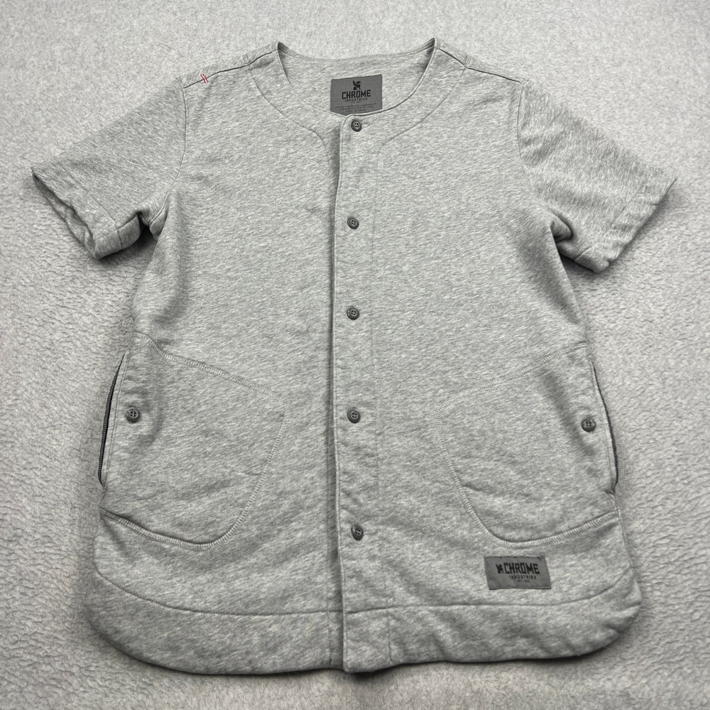 Chrome Industries Baseball Jersey Mens Medium Gray Utility Heavyweight Shirt